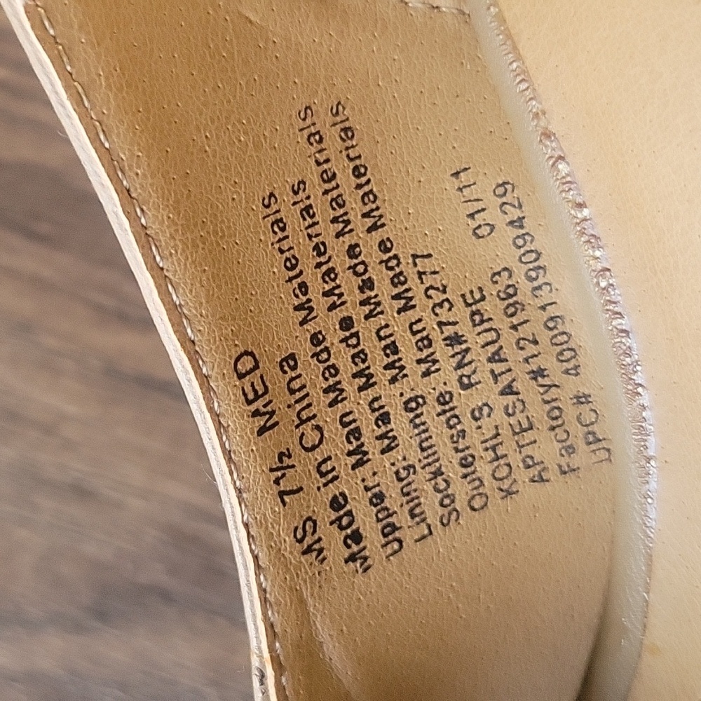 Apt. 9 wedge shoes sandals Taupe Size 7.5 - Picture 7 of 8